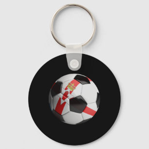 Porte-clés Drapeau d'Irlande du Nord Footll Soccer Ll