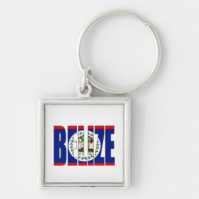 Porte-clés Drapeau du Belize (Devant)