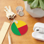 Porte-clés Drapeau du Bénin<br><div class="desc">Un cadeau idéal pour tous ceux qui sont patriotes de leur pays !</div>