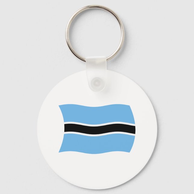 Porte-clés Drapeau du Botswana (Recto)