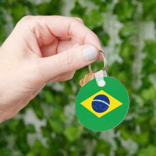 Porte-clés Drapeau du Brésil Coupe du Monde 2026 Football Bra