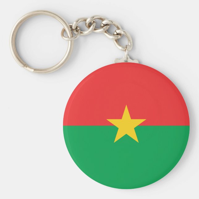 Porte-clés Drapeau du Burkina Faso (Devant)