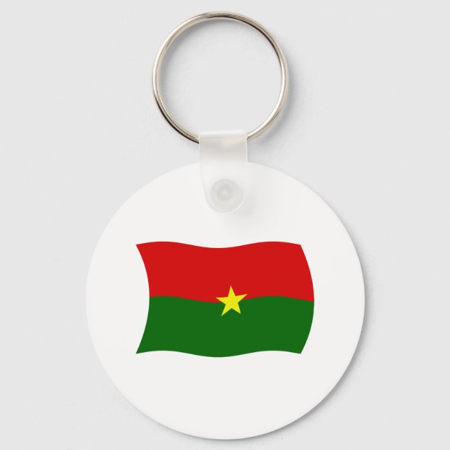 Porte-clés Drapeau du Burkina Faso (Recto)