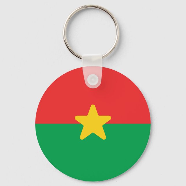 Porte-clés Drapeau du Burkina Faso (Recto)