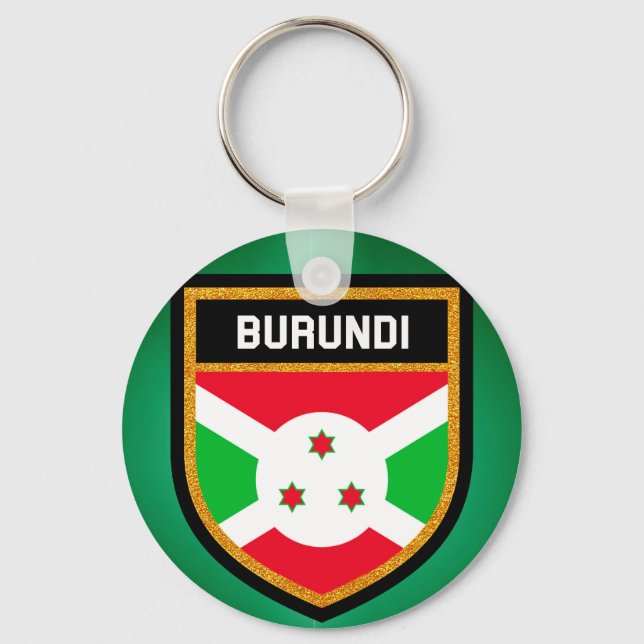 Porte-clés Drapeau du Burundi (Recto)