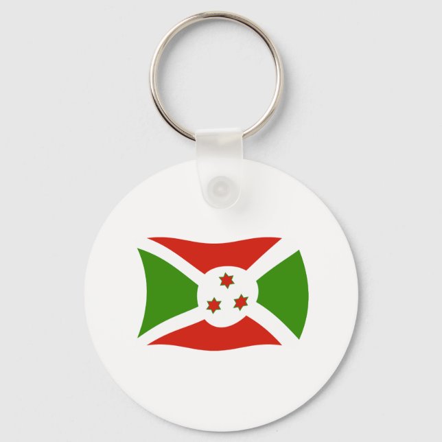 Porte-clés Drapeau du Burundi (Recto)