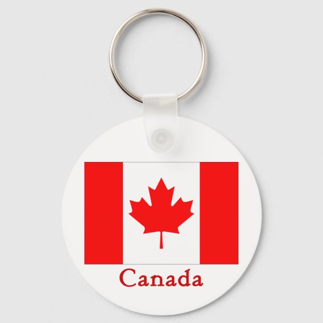 Porte-clés Drapeau du Canada (Recto)