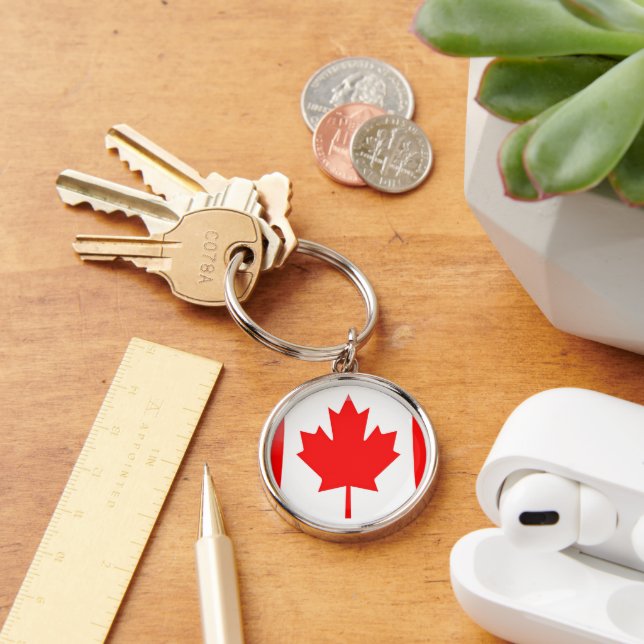 Porte-clés Drapeau du Canada (Bureau)