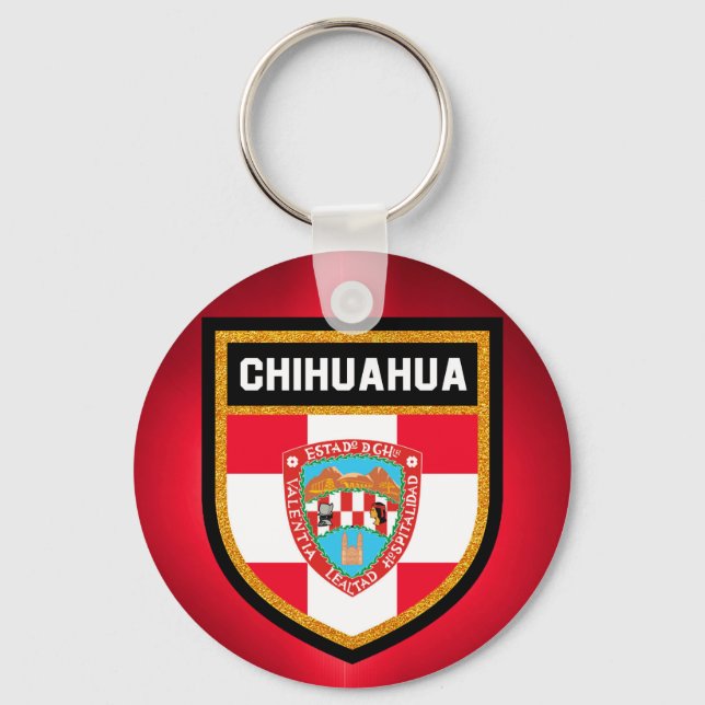 Porte-clés Drapeau du Chihuahua (Recto)