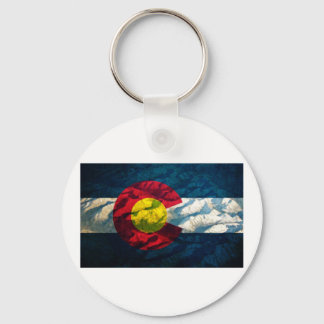 Porte-clés Drapeau du Colorado Montagnes Rocheuses