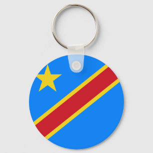 Porte-clés Drapeau du Congo - de la République démocratique