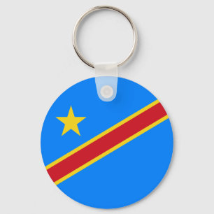 Porte-clés Drapeau du Congo Kinshasa
