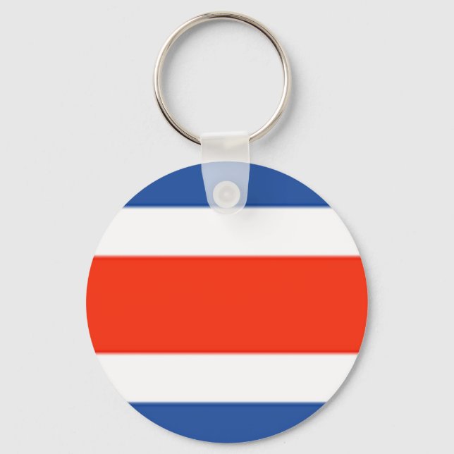 Porte-clés Drapeau du Costa Rica (Recto)