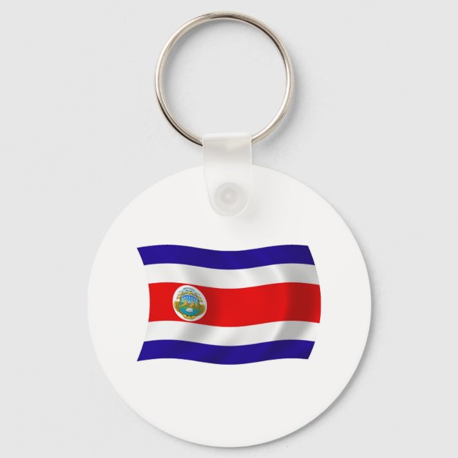 Porte-clés Drapeau du Costa Rica (Recto)