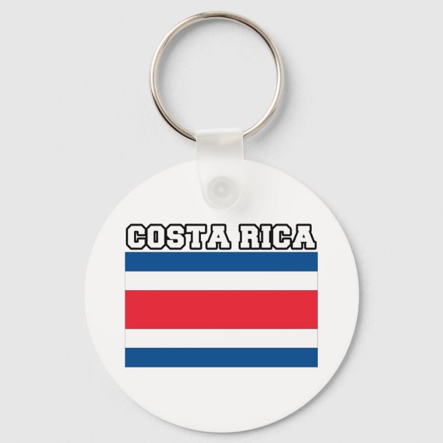Porte-clés Drapeau du Costa Rica (Recto)
