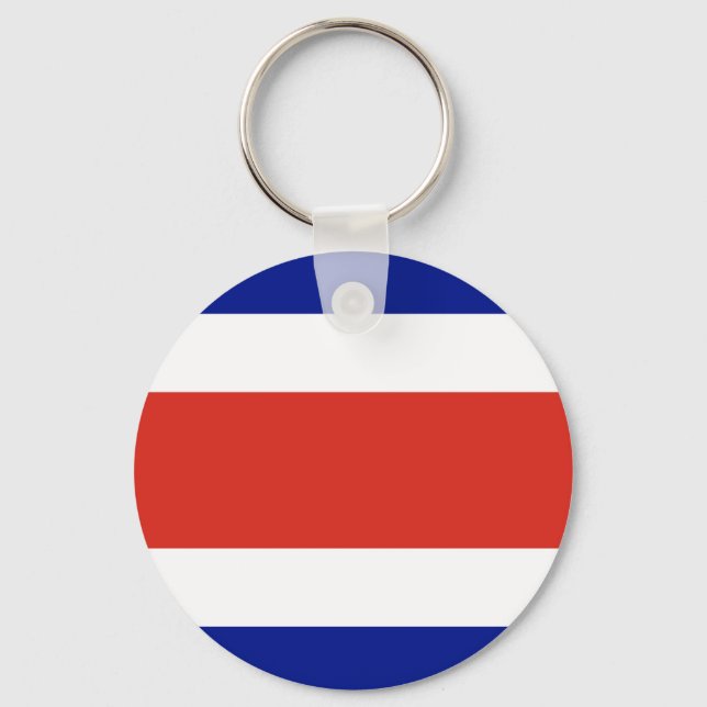 Porte-clés Drapeau du Costa Rica (Recto)