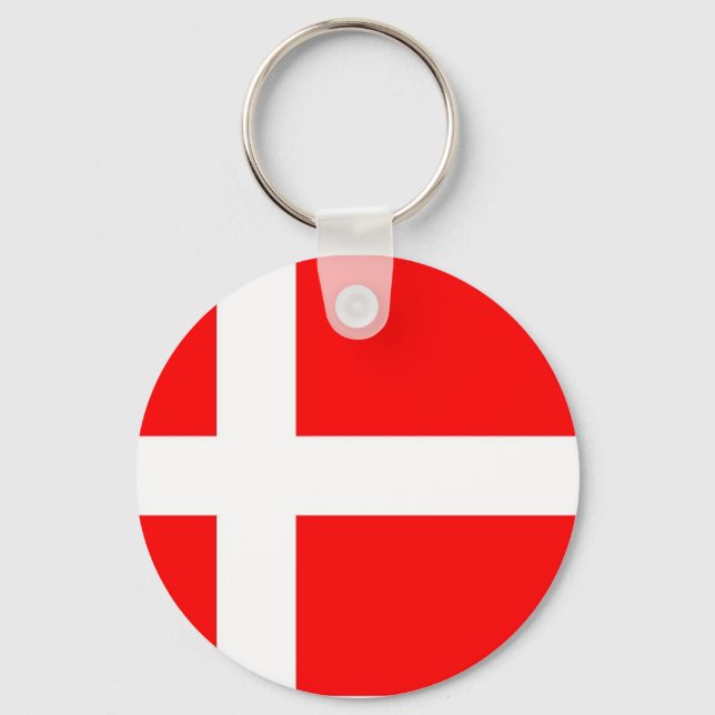 Porte-clés Drapeau du Danemark (Recto)