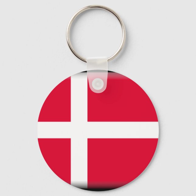 Porte-clés Drapeau du Danemark (Recto)