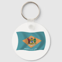 Porte-clés Drapeau du Delaware