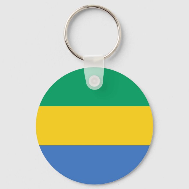 Porte-clés Drapeau du Gabon (Recto)