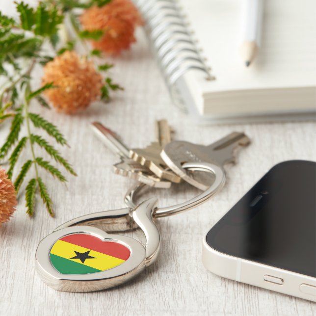 Porte-clés Drapeau du Ghana (Côté )