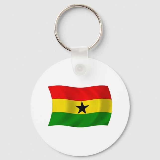 Porte-clés Drapeau du Ghana (Recto)