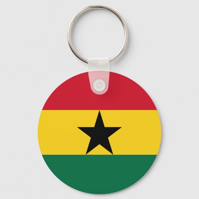 Porte-clés Drapeau du Ghana  (Recto)