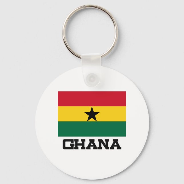 Porte-clés Drapeau du Ghana (Recto)
