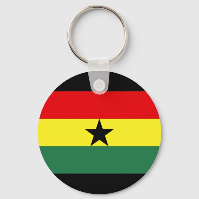 Porte-clés Drapeau du Ghana (Recto)