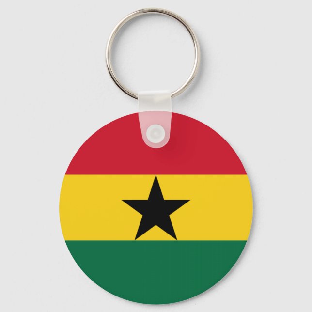 Porte-clés Drapeau du Ghana (Recto)