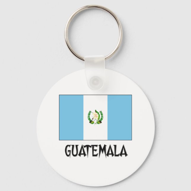 Porte-clés Drapeau du Guatemala (Recto)