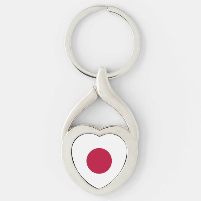 Porte-clés Drapeau du Japon (Devant)