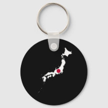 Drapeau du Japon sur la carte