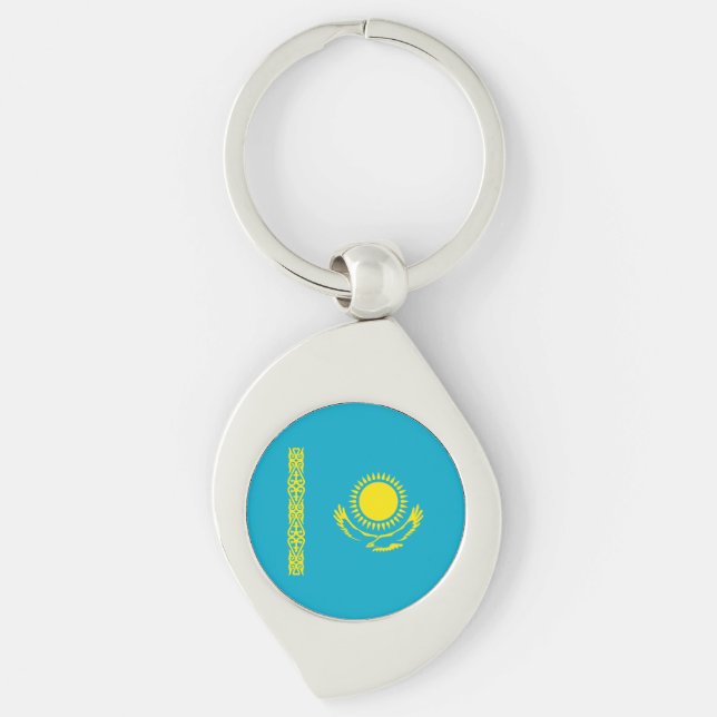 Porte-clés Drapeau du Kazakhstan (Devant)