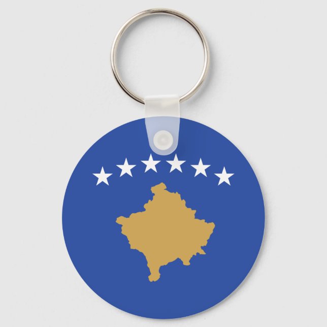 Porte-clés Drapeau du Kosovo (Recto)