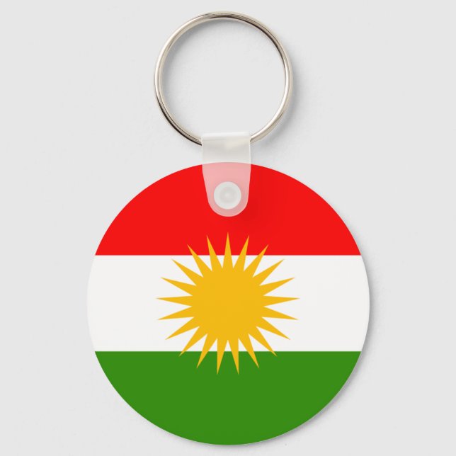 Porte-clés Drapeau du Kurdistan (Recto)