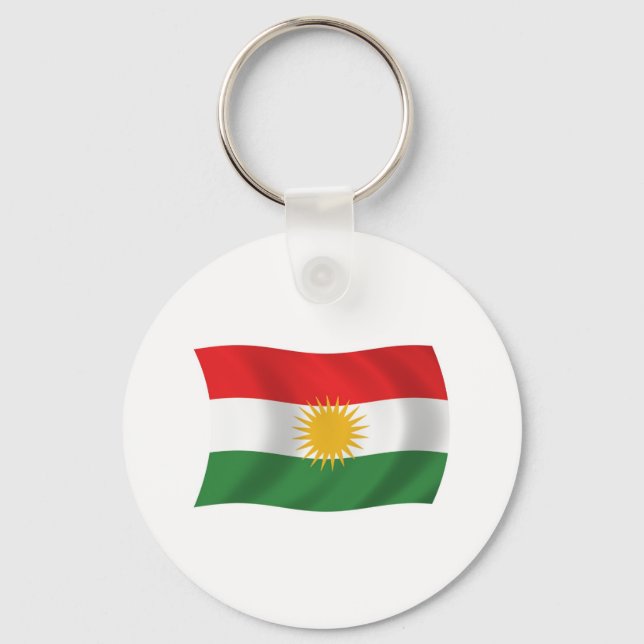 Porte-clés Drapeau du Kurdistan (Recto)