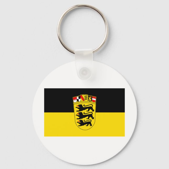 Porte-clés Drapeau du Land de Bade-Wurtemberg (Recto)