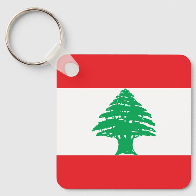 Porte-clés Drapeau du Liban (Recto)