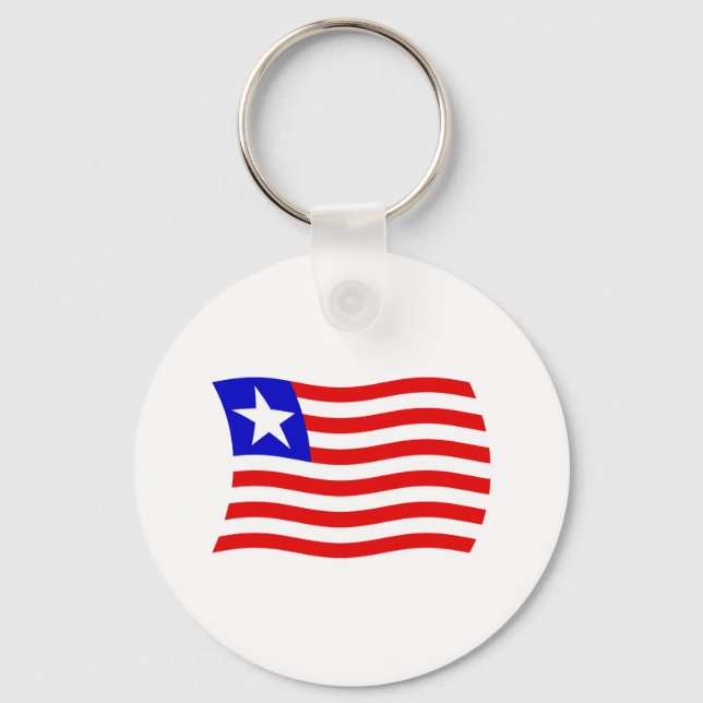 Porte-clés Drapeau du Libéria (Recto)