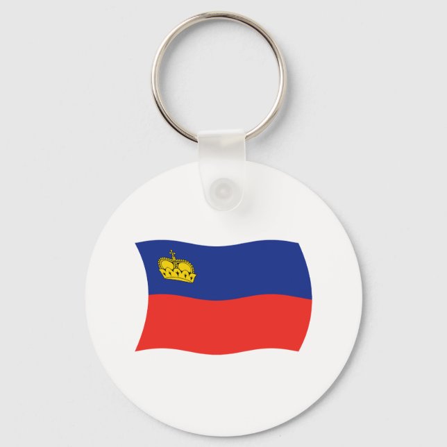 Porte-clés Drapeau du Liechtenstein (Recto)