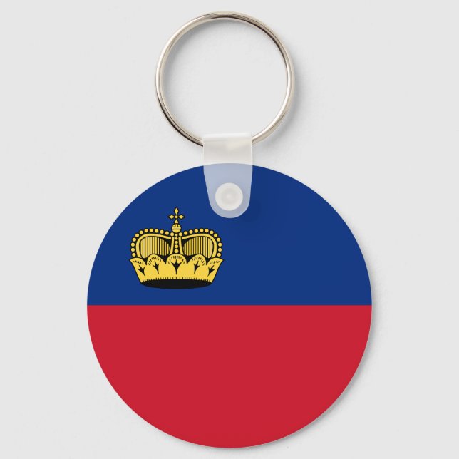 Porte-clés Drapeau du Liechtenstein (Recto)