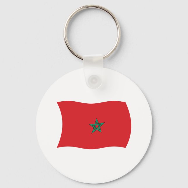 Porte-clés Drapeau du Maroc (Recto)