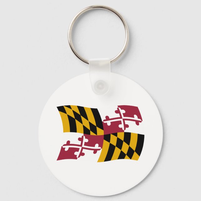 Porte-clés Drapeau du Maryland (Recto)