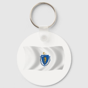 Porte-clés Drapeau du Massachusetts