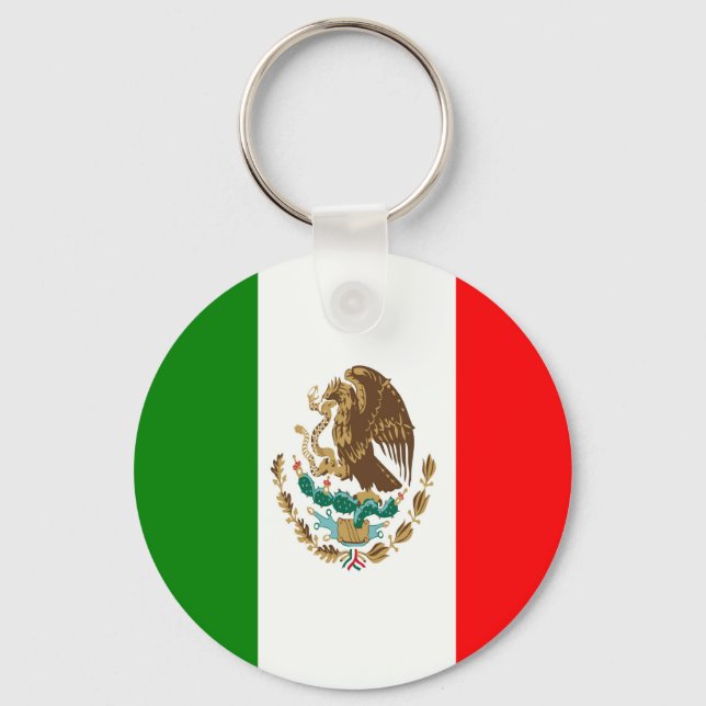Porte-clés Drapeau du Mexique (Recto)