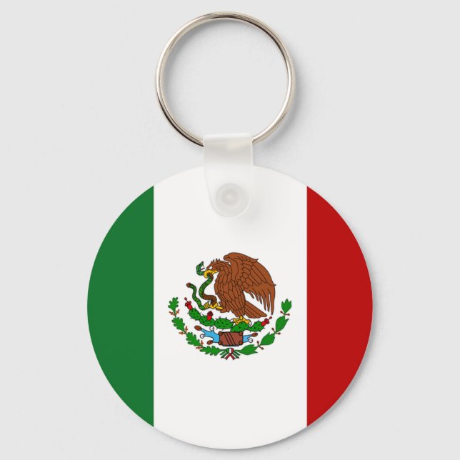 Porte-clés Drapeau du Mexique (Recto)