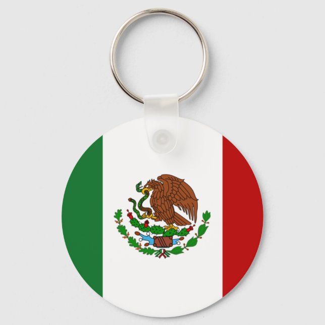 Porte-clés Drapeau du Mexique (Recto)