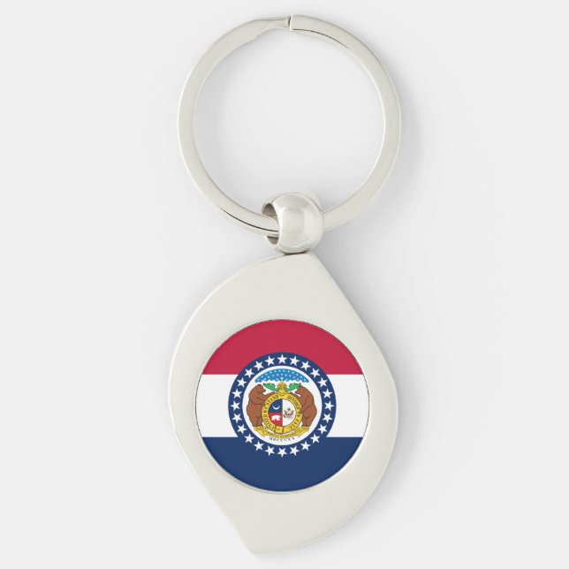 Porte-clés Drapeau du Missouri (Devant)