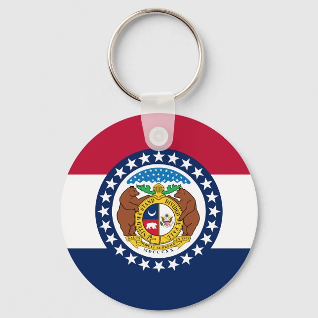 Porte-clés Drapeau du Missouri (Recto)